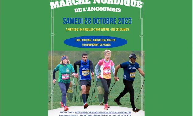 Des marcheurs nordiques tournés vers Roullet St Estèphe !