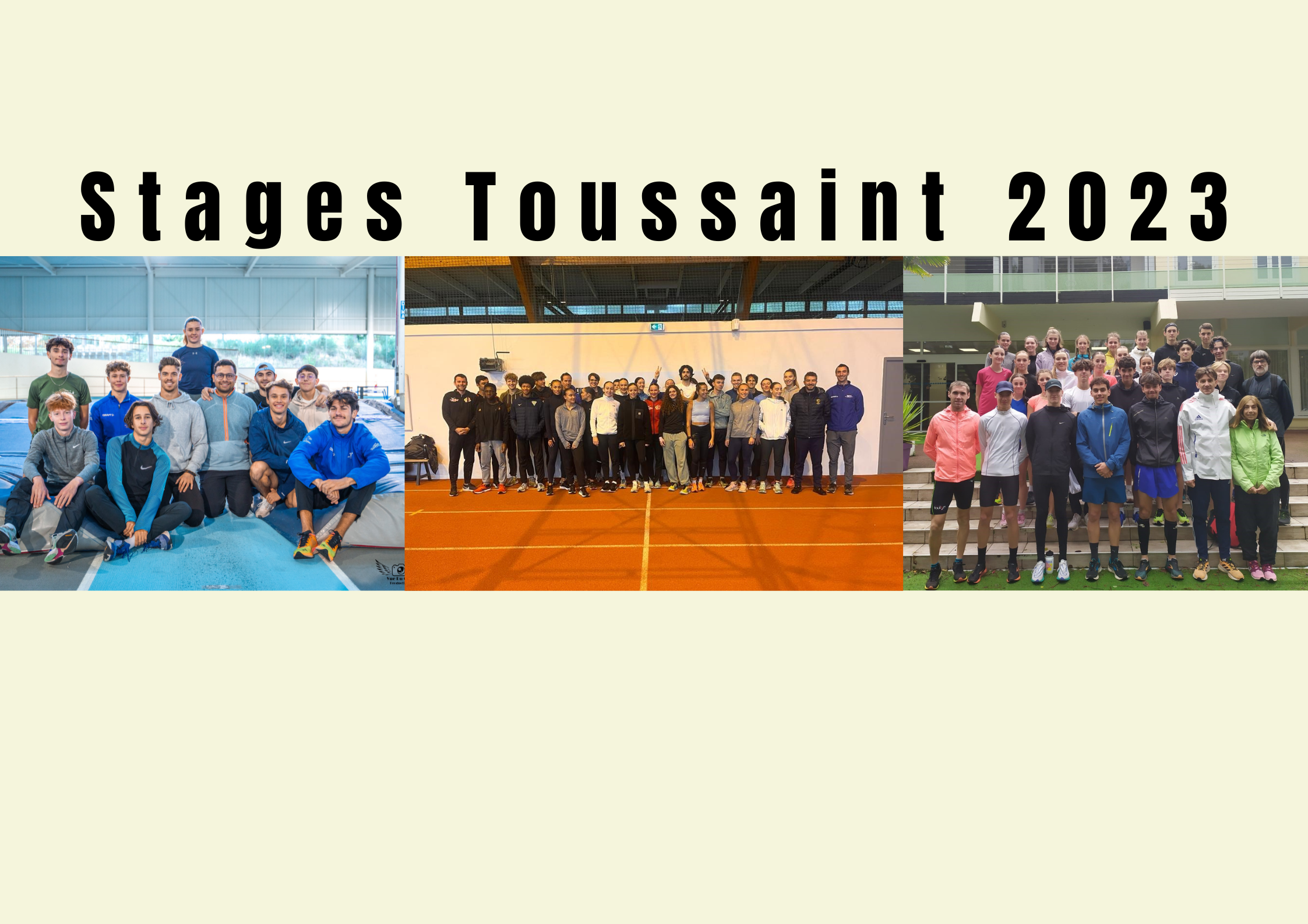 Stage Toussaint 2023
