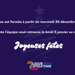 Fermeture annuelle pendant les vacances