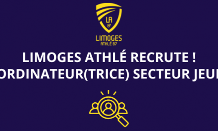 <strong>Coordinateur(trice) Secteur Jeunes – Limoges Athlé</strong>